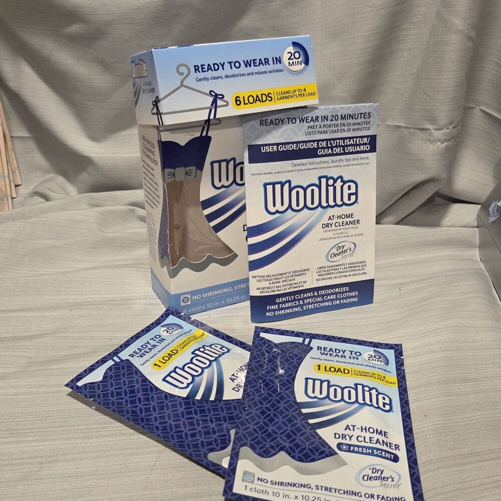 Woolite At-Home Dry Cleaner Fresh Scent 2 Cloth